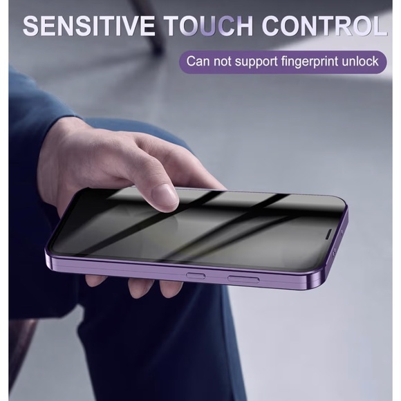 Anti Peeping Case for Samsung Galaxy S24 Plus Tempered Glass Cover - Purple - Picture 5 of 7